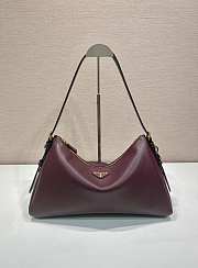 Prada Aimée medium leather Burgundy 39x24x12cm - 1