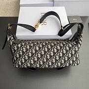 Dior D-Journey Bag Oblique Blue 33x16x15cm - 1