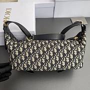 Dior D-Journey Bag Oblique Blue 33x16x15cm - 3