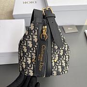 Dior D-Journey Bag Oblique Blue 33x16x15cm - 2