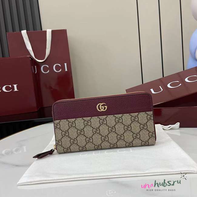 Gucci Wallet Beige Red 19x10.5x2cm - 1