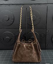 Chanel 25 Handbag Brown Suede  - 2
