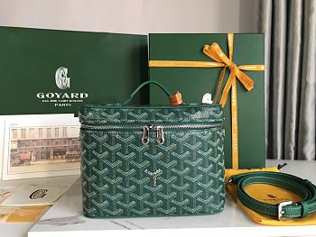 Goyard Vanity Case Green 20x14x16cm