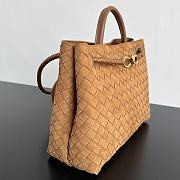 Bottega Veneta Medium Andiamo Brown Suede 32x25x11cm - 5