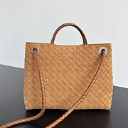 Bottega Veneta Medium Andiamo Brown Suede 32x25x11cm - 2