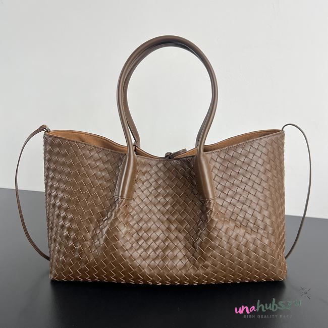 Bottega Veneta Intrecciato PINACOTECA Brown Bag 43x23x14.5cm - 1