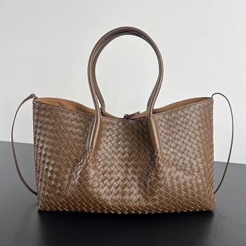 Bottega Veneta Intrecciato PINACOTECA Brown Bag 43x23x14.5cm