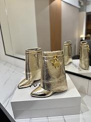 Givenchy Shark Lock Gold Boot - 3