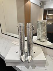 Givenchy Shark Lock High Boot Silver  - 4