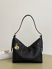 Dior Medium Voyage Bag Powder Black Flat 28x18x12cm - 1