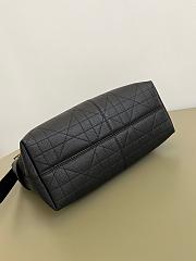 Dior Medium Voyage Bag Powder Black Flat 28x18x12cm - 3