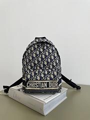 Dior DiorTravel Backpack Blue Oblique 31.5x21.5x13cm - 1