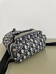 Dior DiorTravel Backpack Blue Oblique 31.5x21.5x13cm - 4