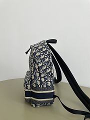 Dior DiorTravel Backpack Blue Oblique 31.5x21.5x13cm - 3