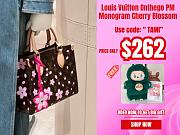 Louis Vuitton Onthego PM Monogram  Cherry Blossom - 25x11.5x19cm - 1