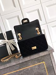 Chanel Flap bag Black Velvet 20x15.5x6cm - 3