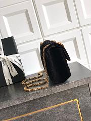 Chanel Flap bag Black Velvet 20x15.5x6cm - 2