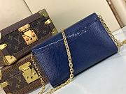 Louis Vuitton Pochette Louise Blue 22 x 14 x 5 cm - 2