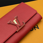 Louis Vuitton Capucines Wallet Red 19x10cm - 4