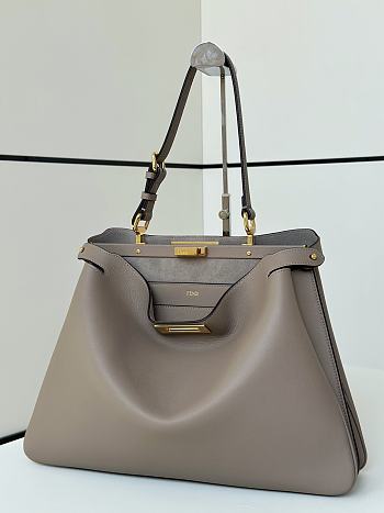 Fendi Peekaboo Grey Bag 40.5x13x28cm