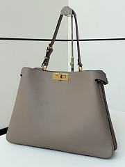 Fendi Peekaboo Grey Bag 40.5x13x28cm - 3