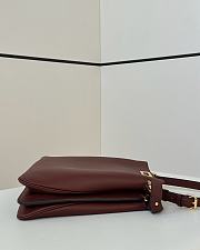 Fendi Peekaboo Red Wine Bag 40.5x13x28cm - 4