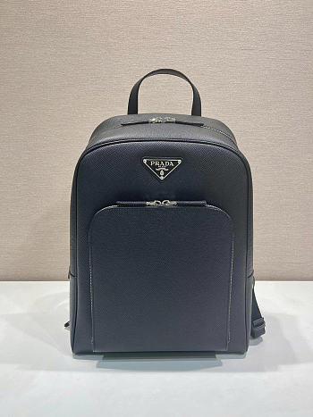 Prada Saffiano backpack Black 40.5x28x12cm