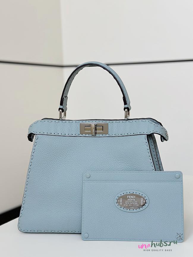 Fendi Peekaboo Light Blue 33x12x25cm - 1