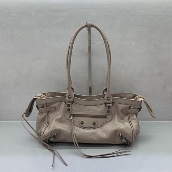 Balenciaga Le City Bag East West in beige 31x19x9cm
