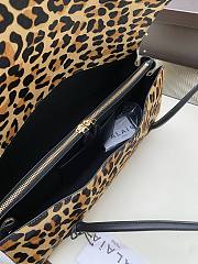 Alaia Le Teckel Flap leather-trimmed leopard 40x17x13cm - 4