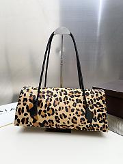 Alaia Le Teckel Flap leather-trimmed leopard 40x17x13cm - 3