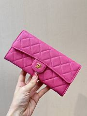 Chanel Wallet Fuchsia Caviar 19cm - 1