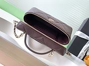 Chanel Vanity Case Dark Brown Caviar 19.5x17x5cm - 2