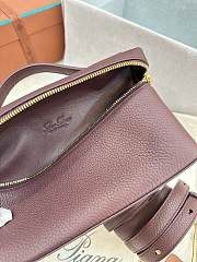 Loro Piana L19 Dark Brown Gold Bag 19cm - 3