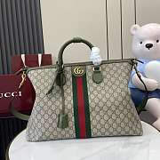 Gucci Savoy Medium Travel Bag Green 48x28x18cm - 1