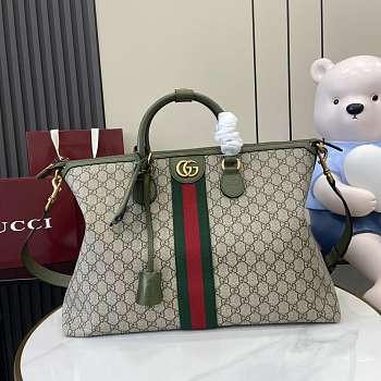 Gucci Savoy Medium Travel Bag Green 48x28x18cm