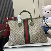 Gucci Savoy Medium Travel Bag Green 48x28x18cm - 4