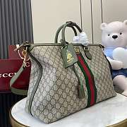 Gucci Savoy Medium Travel Bag Green 48x28x18cm - 3