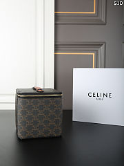 Celine Square Vanity Case In Triomple Calfskin - 18x15x14.5cm - 2