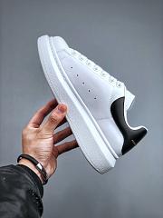 Alexander McQueen White Black leather Sneakers - 4