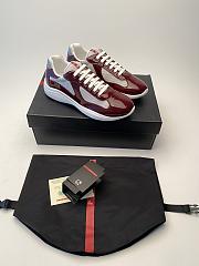 Prada America's Cup Red Wine Sneaker - 1