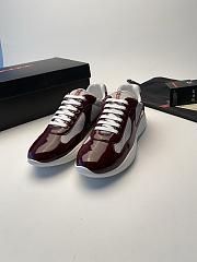 Prada America's Cup Red Wine Sneaker - 2