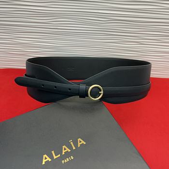 Alaia Black Belt 7cm