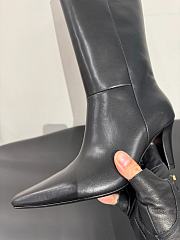 YSL JILL boots in smooth Black leather 7cm - 2