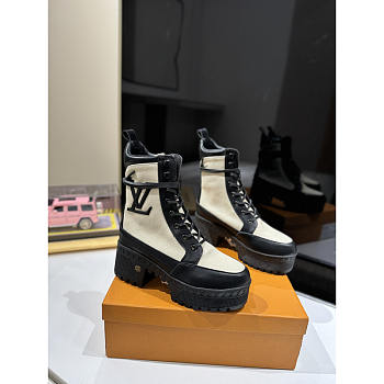Louis Vuitton Laureate Platform Desert Boot Light Beige