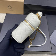 YSL Gaby Micro Vanity Bag In Lambskin White 12x8x4cm - 4