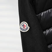 Moncler Wool And Quilted Shell Down Cardigan Black - 3