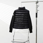 Moncler Wool And Quilted Shell Down Cardigan Black - 2