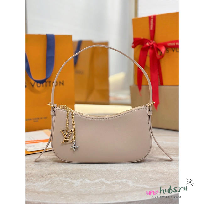 Louis Vuitton Pochette LV Bloom Calfskin Sand 23x10x4cm - 1