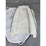 Moncler Padded Cotton Zip-Up Cardigan In White - 3